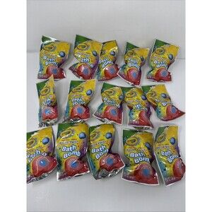 15 Crayola Color Twist Bright Bath Bomb Fizz for Kids 1.41 Oz Very Cherry Scent